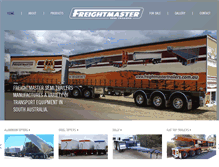 Tablet Screenshot of freightmastertrailers.com.au